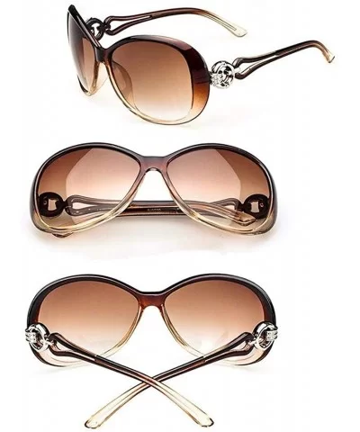 Women Fashion Oval Shape UV400 Framed Sunglasses Sunglasses - Leopard - C7194KZNK5R $9.01 Oval