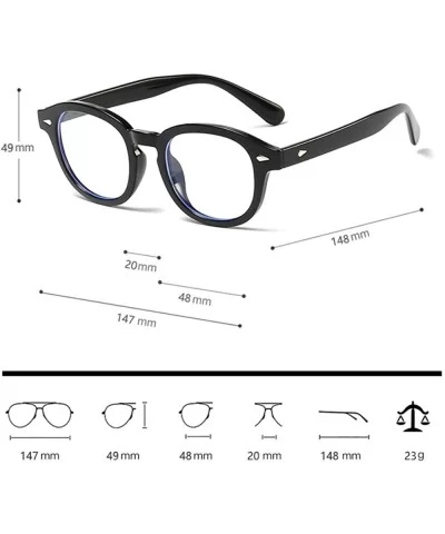 Unisex Computer Glasses Blue Light Blocking Anti Eyestrain Screen Gaming Glasses - Red Tortoise - C7194TS4S68 $11.82 Round