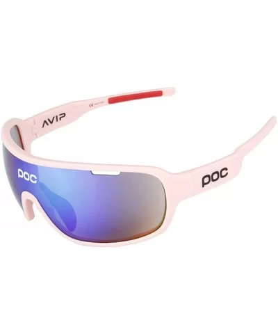 Polarized Cycling Sunglasses Driving Bike Glasses Sports UV Protection - Pink+red - CX18RG0UXCK $28.11 Goggle