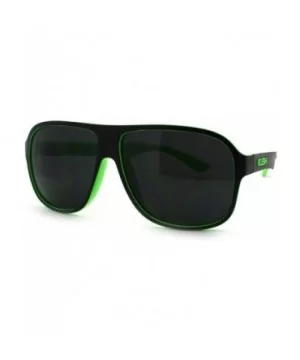 Kush Marijuana Pot Head Speed Racer Plastic Pilot Sunglasses - Green - CJ11YW4ZYB7 $5.33 Square