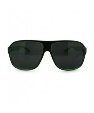 Kush Marijuana Pot Head Speed Racer Plastic Pilot Sunglasses - Green - CJ11YW4ZYB7 $5.33 Square