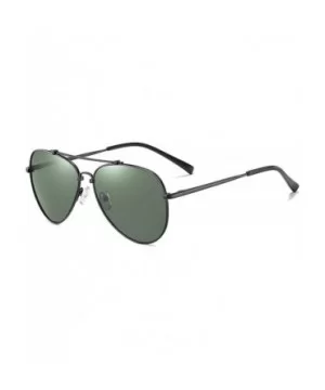 Unisex Aviator Polarized Sunglasses for Men Women UV400 Protection 8061 - Green - CB195UM4QZT $6.02 Aviator