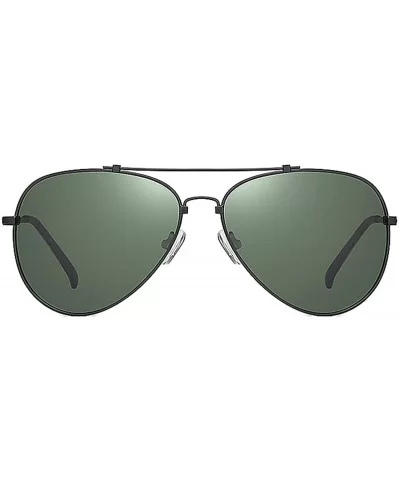 Unisex Aviator Polarized Sunglasses for Men Women UV400 Protection 8061 - Green - CB195UM4QZT $6.02 Aviator