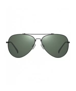 Unisex Aviator Polarized Sunglasses for Men Women UV400 Protection 8061 - Green - CB195UM4QZT $6.02 Aviator