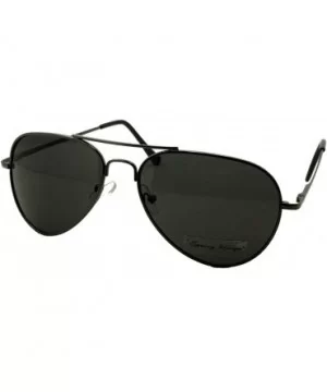 Classic Aviator Sunglasses Brand New with - Gunmetal Frame- Smoke Lens - C911CQYOY25 $6.66 Aviator