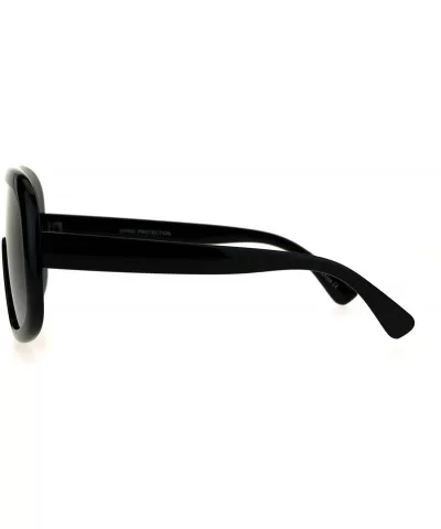 Oversized Futurism Robotic Shield Sport Racer Plastic Sunglasses - Black Smoke - CA1822892X8 $7.36 Sport