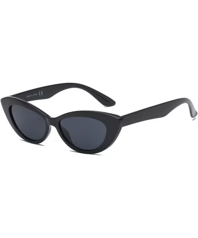 Women Retro Vintage Cat Eye Fashion Sunglasses - Black - C918WR9T9I5 $18.98 Cat Eye