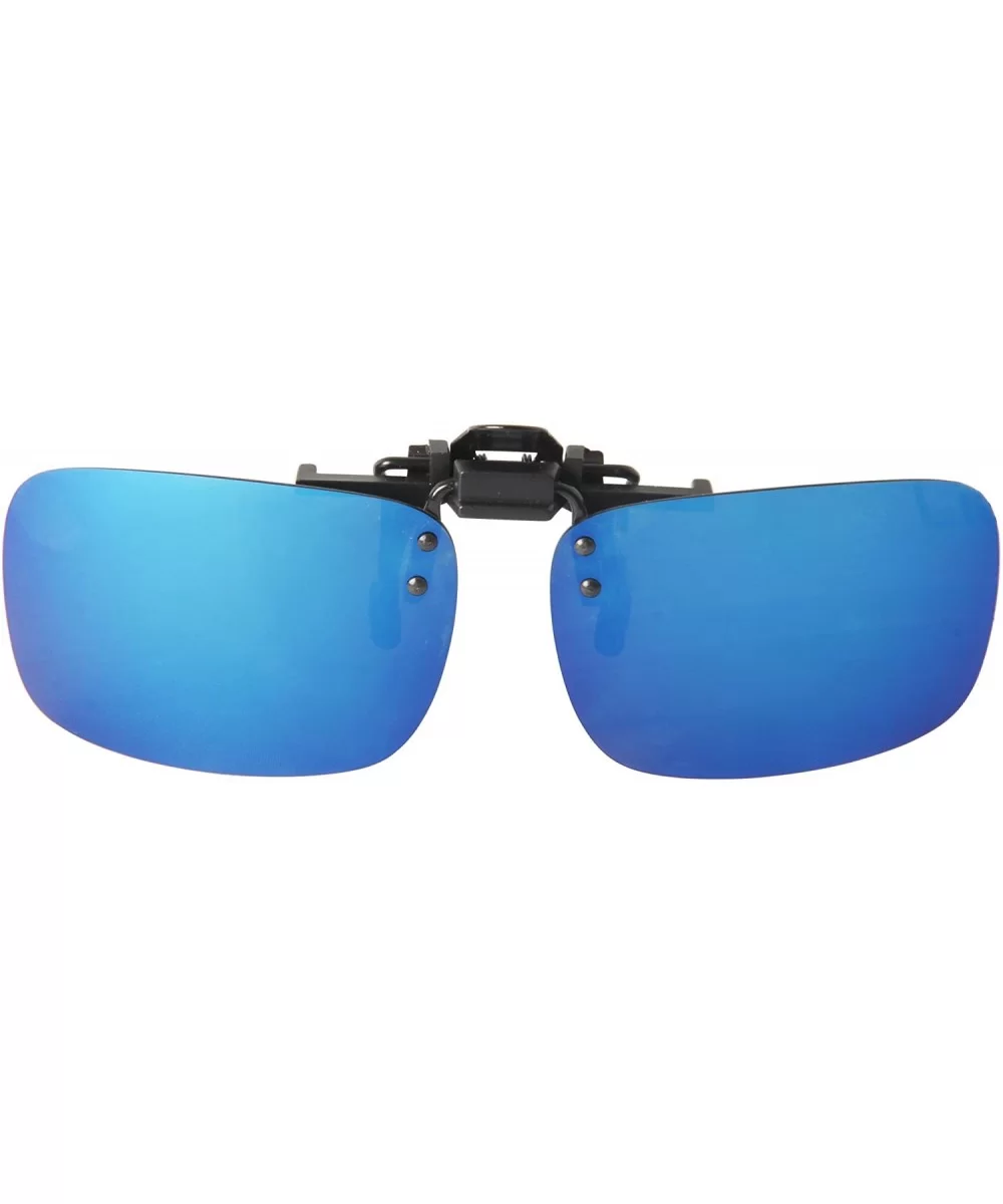 Polarized Men Women Outdoor Sport Clip on Flip up Driving Sunglasses - Blue Lsp101 - CH11MNV6QZT $10.26 Rectangular