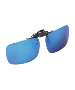 Polarized Men Women Outdoor Sport Clip on Flip up Driving Sunglasses - Blue Lsp101 - CH11MNV6QZT $10.26 Rectangular