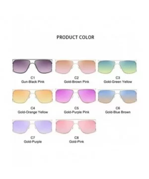 Fashion Square Sunglasses Women Irregularity Alloy Frame Gradient Sun Glasses Men Ocean Lenses Driving Goggles - CZ198U8E35C ...