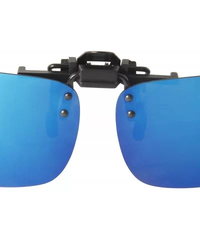 Polarized Men Women Outdoor Sport Clip on Flip up Driving Sunglasses - Blue Lsp101 - CH11MNV6QZT $10.26 Rectangular