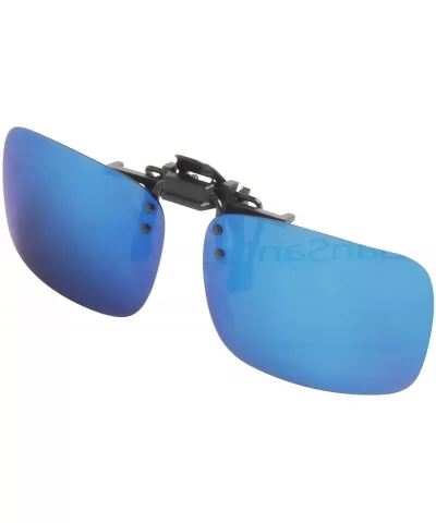 Polarized Men Women Outdoor Sport Clip on Flip up Driving Sunglasses - Blue Lsp101 - CH11MNV6QZT $10.26 Rectangular