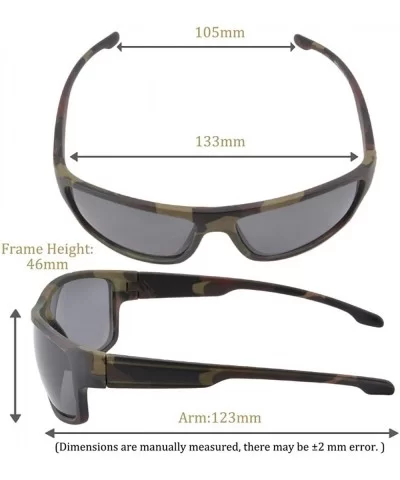 Colorful Full Frame Sport Sunglasses and Fishing Driving Eyewears 2 Glasses Set for Men/Women-SH201 - Demi Frame - C7193QIOHW...