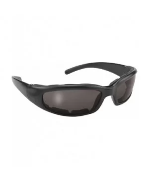 Rally Padded Motorcycle Glasses Smoke Lens - CY11GEX8WEP $6.69 Goggle