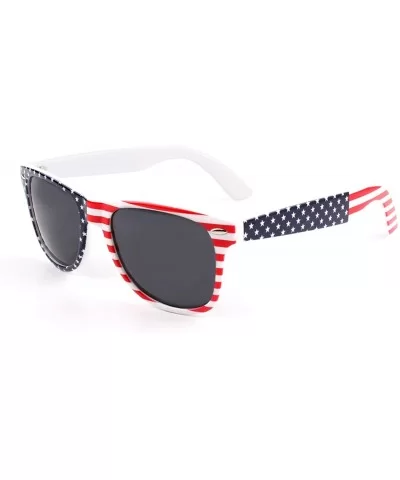 Polarized Sunglasses for Men Driving Sun glasses Shades 80's Retro Style Brand Design Square - CG18NCNMAY2 $7.60 Sport