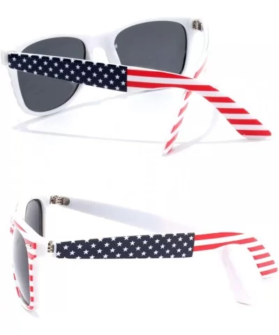 Polarized Sunglasses for Men Driving Sun glasses Shades 80's Retro Style Brand Design Square - CG18NCNMAY2 $7.60 Sport