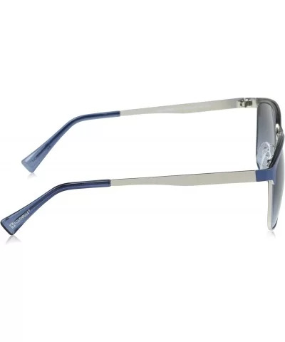 Men's 5038SP Classic Metal Rectangular Sunglasses with 100% UV Protection- 55 mm - Matte Silver & Blue - CA196ILAMXZ $26.05 R...