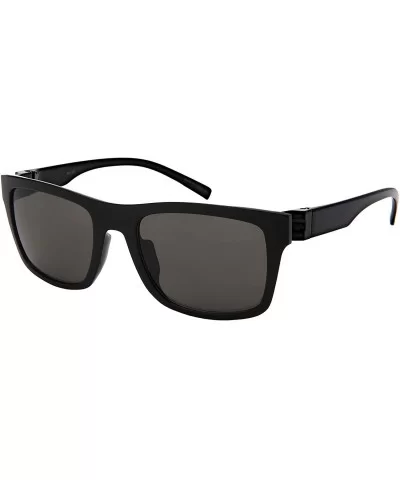 Vintage Men Square Sunglasses for Women Rectangular Frame 541104 - Black Frame/Grey Lens - C518LCWOGEX $7.34 Rectangular