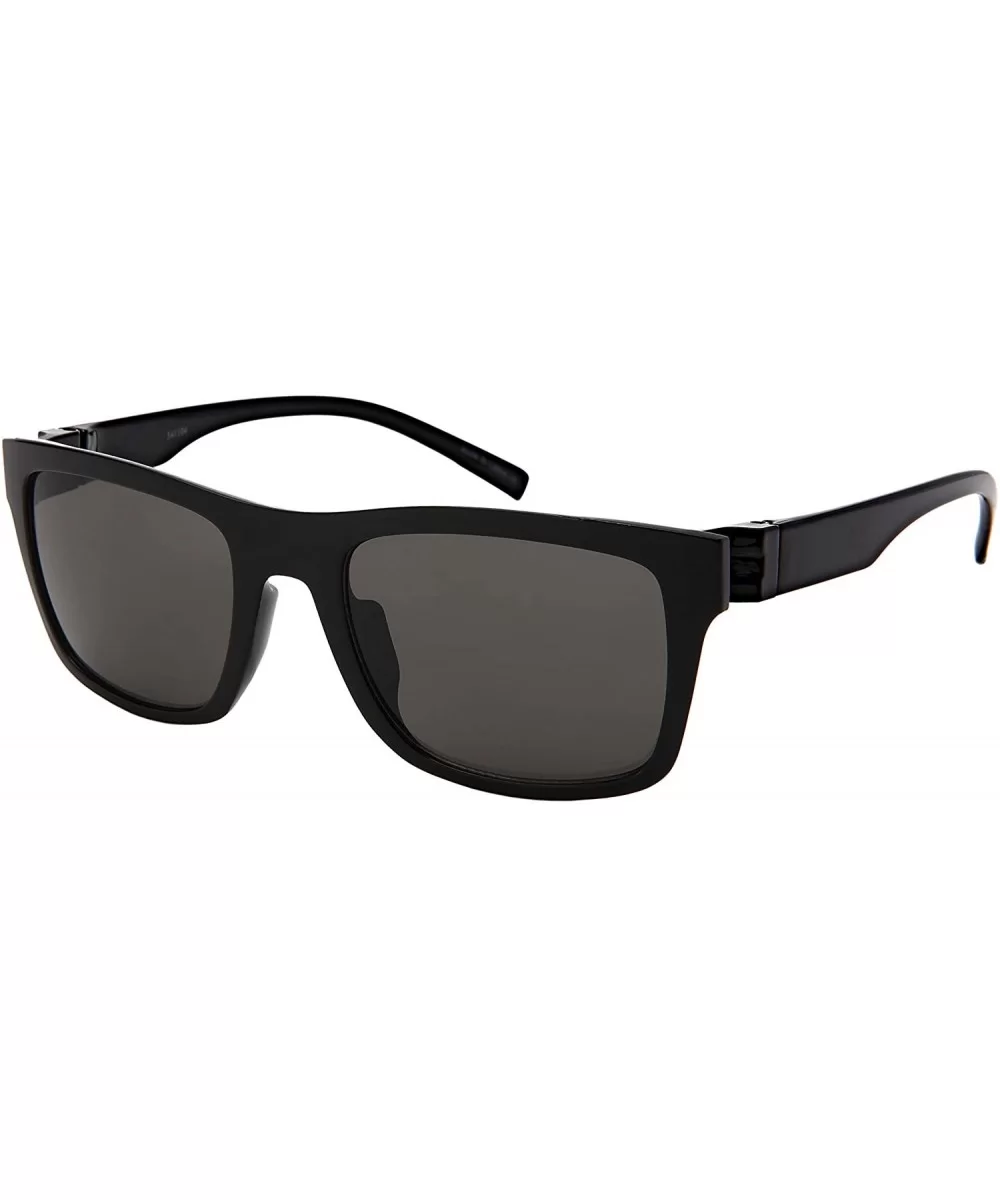 Vintage Men Square Sunglasses for Women Rectangular Frame 541104 - Black Frame/Grey Lens - C518LCWOGEX $7.34 Rectangular