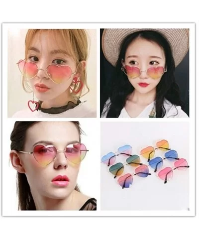 Sunglasses Women Eyeglasses Temperament Cat Eye Glasses Simple Metal Frame - C - CQ18TGNGCZ5 $7.01 Cat Eye