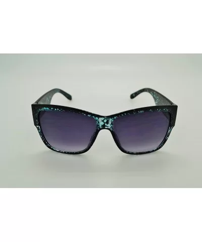 Trendy Classic Womens Hot Fashion Sunglasses w/FREE Microfiber Pouch - Teal - C812L18NQQB $6.69 Wayfarer