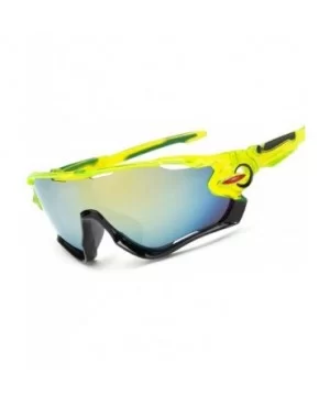 Sports Sunglasses Sports Sunglasses outdoor men's and women's cycling - 6. Solid White - CZ18AZXK58X $31.95 Sport