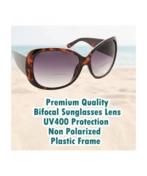 Jackie O Bifocal Sunglasses for Women Bi Focal Readers-100% UV Protection - Black - CC11NX8G9E9 $19.15 Round