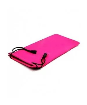 Glasses/Sunglasses case drawstring pouch - Pink - CZ12IYYT8NF $5.99 Round