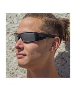 Polarized Sunglasses Sport Wrap Mirror Lens - Black Frame Blue Mirror Lens - CU182WAML5E $5.85 Round