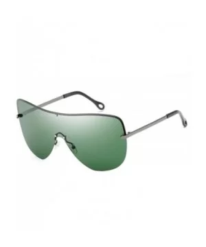 Sunglasses rimless for men - Green - CA18DCROI8T $23.38 Rimless