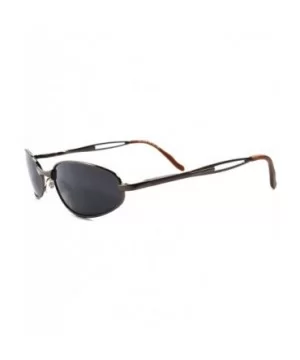 High-End Slick Design Sporty Stylish Upscale Mens Gunmetal Rectangle Sunglasses - Brown - C218938R3EC $10.24 Rectangular