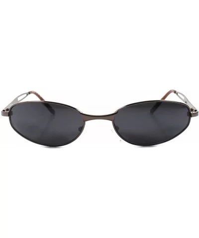 High-End Slick Design Sporty Stylish Upscale Mens Gunmetal Rectangle Sunglasses - Brown - C218938R3EC $10.24 Rectangular