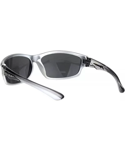 Mens Xloop Sunglasses Oval Wrap Around Sporty Design Shades UV 400 - Silver - CA18QXODZY4 $8.20 Sport