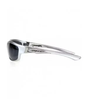 Mens Xloop Sunglasses Oval Wrap Around Sporty Design Shades UV 400 - Silver - CA18QXODZY4 $8.20 Sport