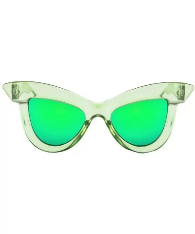 Sunglasses Colorful Vintage Pointed - A - CZ199OCS62M $5.11 Square