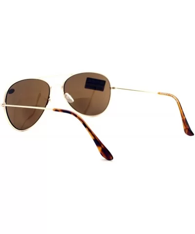 Bifocal Magnification Lens Sunglasses Unisex Classic Aviator Tinted Reader - Gold - CC1889Z29CO $8.74 Aviator