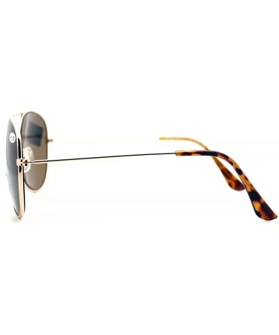 Bifocal Magnification Lens Sunglasses Unisex Classic Aviator Tinted Reader - Gold - CC1889Z29CO $8.74 Aviator