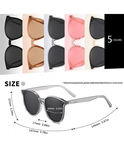 Women Round Polarized Sunglasses Female Vintage Travel Driving Sun Glasses - C5white - C3199I28QYX $12.80 Square