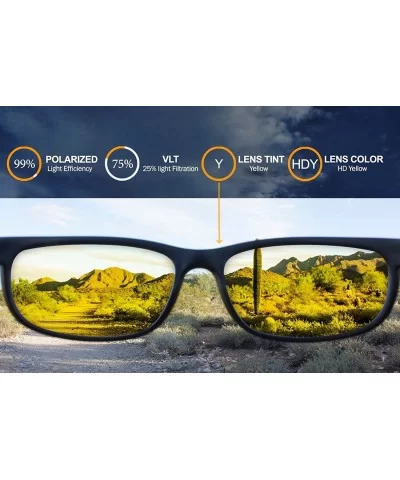 Polarized Iridium Replacement Lenses Canteen 2006 Sunglasses - Multiple Options - HD Yellow - CU120X6UR9V $29.36 Sport