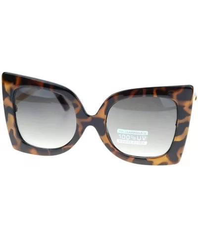 Womens Designer Sunglasses Oversized Square Butterfly Fashion - Tortoise Vintage - CQ11T8K83EF $6.91 Butterfly