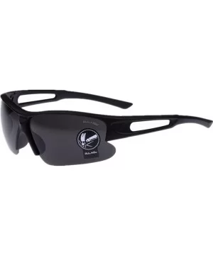 Crazy High Explosion-Proof Profile Sport Cycling Triathlon Sunglasses - Black Frame Full Gray Lenses - 7F453633311 $4.67 Goggle