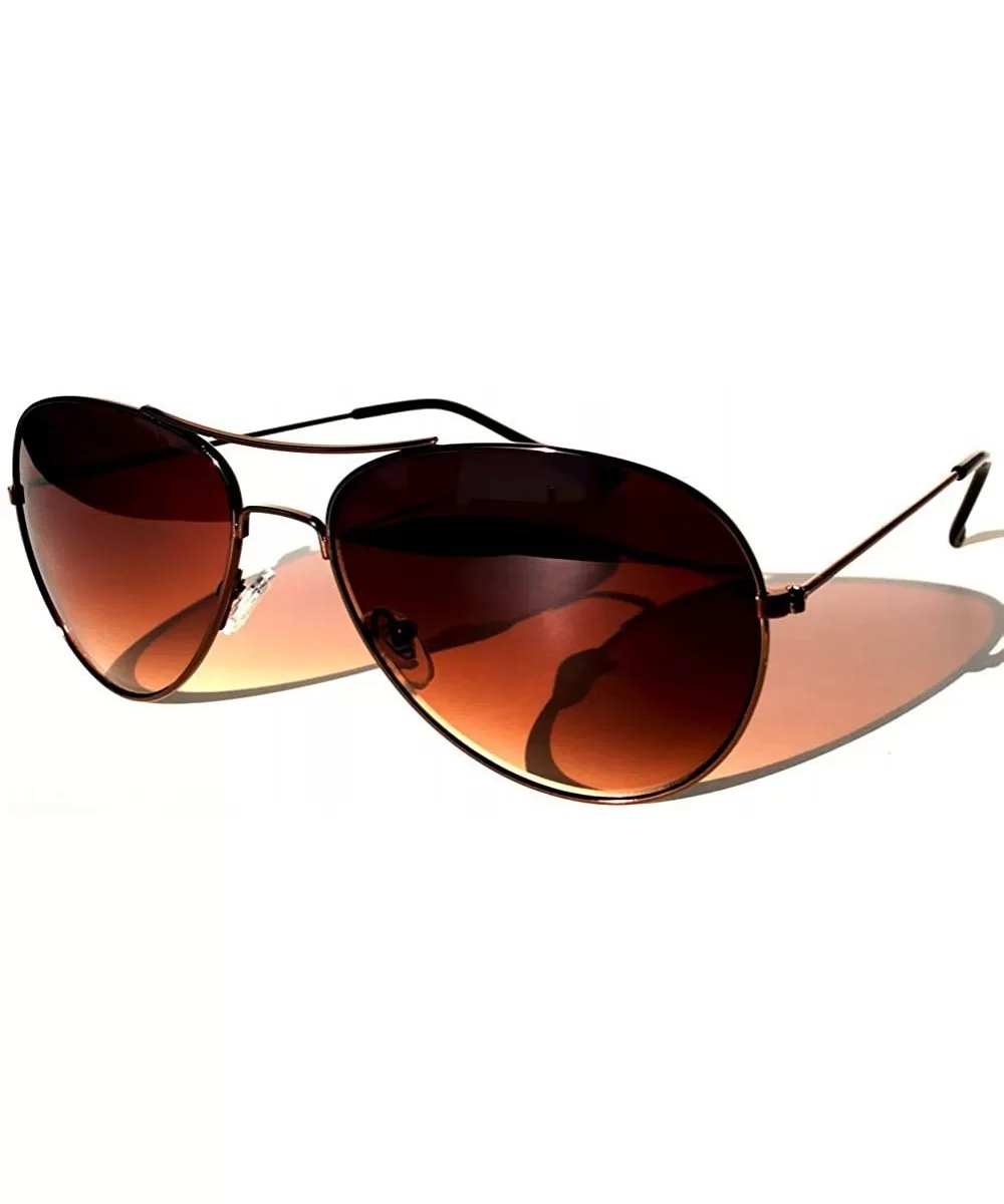 Aviator Sunglasses Bronze Brown - C311HQ26VH3 $6.13 Rectangular