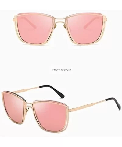 Unisex Vintage Polarized Sunglasses Retro Eyewear Fashion Radiation Protection Eye Glasses - Pink - CI18S9OZHZK $3.22 Wrap