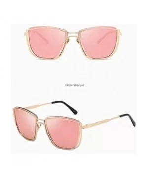 Unisex Vintage Polarized Sunglasses Retro Eyewear Fashion Radiation Protection Eye Glasses - Pink - CI18S9OZHZK $3.22 Wrap