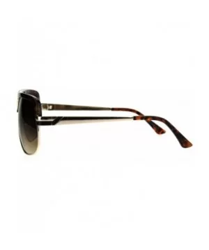 Mens Fashion Sunglasses Designer Style Flat Top Square Frame UV 400 - Tortoise (Brown) - CE187Q5UW74 $7.58 Square