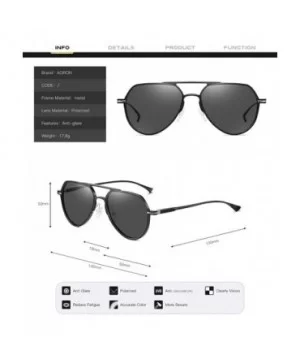 Men's Sunglasses- Discoloration Sunglasses- Polarized Sunglasses- Al-Mg Full Frame Driving - C10 - CB1952IND0U $29.52 Sport