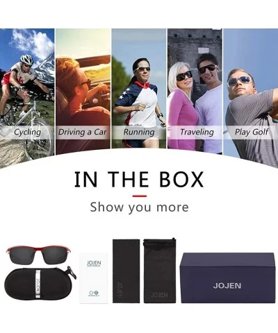 Polarized Sports Sunglasses for men women Baseball Running Cycling Fishing Golf Tr90 ultralight Frame JE001 - C118LDH0OWQ $18...