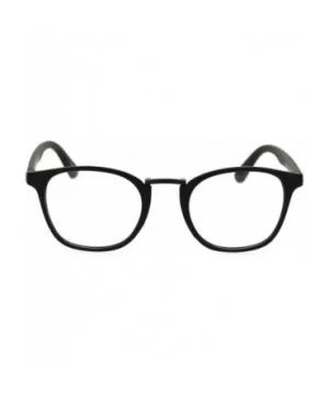 Mens Hipster Elegant Designer Horn Rim Clear Lens Eye Glasses - Matte Black Gunmetal - CA18S29T3Y0 $8.33 Rectangular