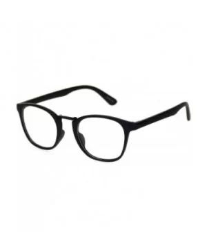 Mens Hipster Elegant Designer Horn Rim Clear Lens Eye Glasses - Matte Black Gunmetal - CA18S29T3Y0 $8.33 Rectangular