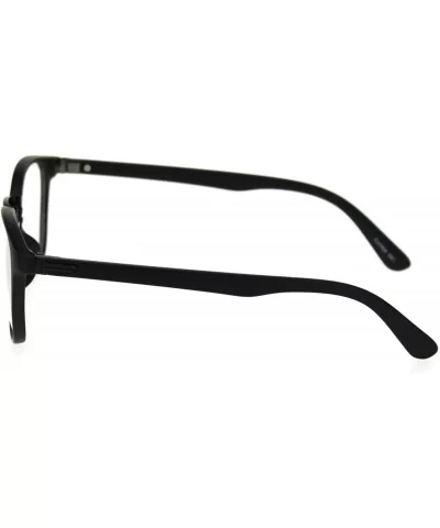 Mens Hipster Elegant Designer Horn Rim Clear Lens Eye Glasses - Matte Black Gunmetal - CA18S29T3Y0 $8.33 Rectangular